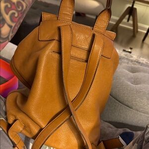 Tory Burch Tan Leather Backpack